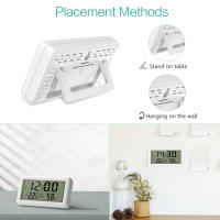 ORIA-termómetro Digital para interiores, higrómetro de 4 pulgadas, Monitor de temperatura y humedad con reloj para invernadero, habitación de bebé - details 5
