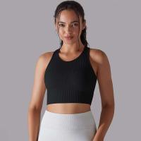 Hamidou-Sujetador deportivo para mujer, ropa interior de gimnasio, hilo Sexy, informal, a rayas, sin costuras, Top ajustado para gimnasio - details 1