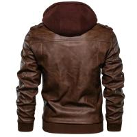 Chaqueta de Cuero Para Hombres Otoño 2025 Estilo Motero Casual Ligera Talla EU SA722 - details 3