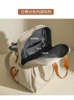 Mochila para ordenador portátil de 14 pulgadas, bolso portátil femenino de gran capacidad, moda de lujo, Color caqui, tela Oxford, bolsas de viaje de negocios para mujer, impermeables - details 9