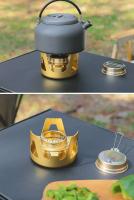 Mini estufa de alcohol colorida portátil para acampar, refrigerada por aire, con resistencia a altas temperaturas y potencia de fuego ajustable - details 12