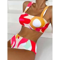Bikini de cintura alta, Tre 2025 Conjunto de bikini bandeau sexy para mujer, Traje de baño brasileño para mujer - details 16