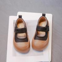 Zapatos de cuero para niños y niñas, calzado de estilo coreano a la moda, suela suave, antideslizante, informal, versátil, Chic, novedad de otoño, 2024 - details 4