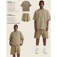 Ropa Stock Hombres 100% Algodón French Terry Vintage High Street Baggy Acid Wash Shorts - details 0