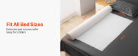 SucceBuy Parachoques de cama para niños pequeños - Barandilla de cama antideslizante de 52 pulgadas con solapa de seguridad. Parachoques de espuma de alto rebote para cama de niño pequeño con lavable a máquina (1 paquete) - details 1