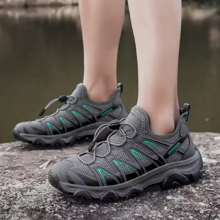 Zapatos de senderismo transpirables para hombre, zapatillas antideslizantes ligeras para exteriores, senderismo y caminar, 374 - 1