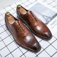 Genuine Chaussures Homme Cuir vestido de oficina zapatos de cuero profesionales para hombres 2024 - details 5