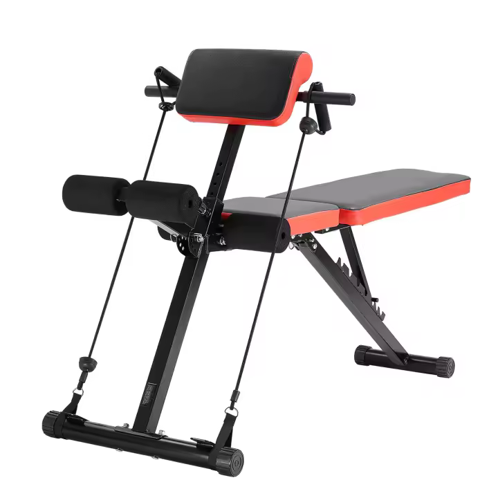 SucceBuy Banco de pesas multifuncional: entrenamiento de cuerpo completo, banco de hiperextensión con silla romana, 770 libras ajustable y plegable - 1