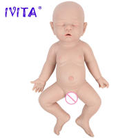 Muñeca de Bebé Renacida de Silicona IVITA Suave, Realista, Juguete Educativo para Niños con Chupete - details 5