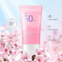 Loción de protección solar Cherry Blossom, crema facial hidratante blanqueadora, protección UV, ligera, no grasa, 50 g, 1/2 unidades - details 6