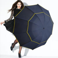 Paraguas inverso completamente automático, paraguas Manual de regalo reflectante para vehículo de negocios plegable grande a prueba de viento para hombres y mujeres - details 38