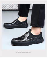 Nuevos mocasines casuales de hombre de un pedal de cuero transpirable - details 16