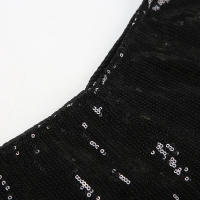 Pantalones Cortos de Lentejuelas Brillantes BUNO Mini Pantalones de Cintura Alta con Estampado de Leopardo Ropa de Calle Impactante - details 23