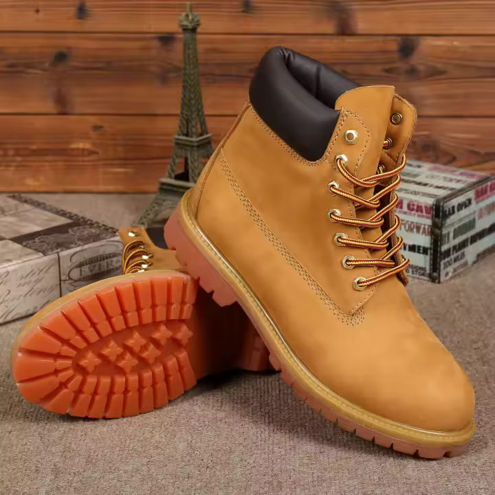 Botas altas informales marrones de alta calidad, botas de nieve de lujo de diseñador - 1