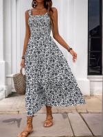 Nuevo vestido con tirantes de estilo pastoral dulce y fresco estampado - details 14