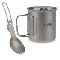 Utensilios de Cocina de Titanio Lixada-Ultraligeros para Acampar Utensilios de Senderismo de 300ml a 750ml - details 0