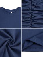 Falda de chaleco informal plisada de manga corta para mujer, de longitud media vestido ajustado, moda 2024 - details 25