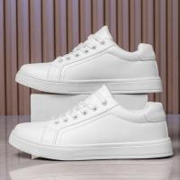Zapatos de cuero para hombre Zapatillas deportivas informales de tendencia - details 2