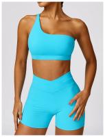 Pantalones cortos de Yoga de cintura alta para mujer, mallas cortas de realce de barriga para Fitness, gimnasio, correr - details 23