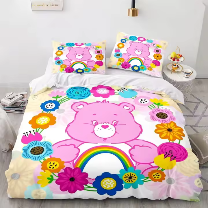 Juego de funda de edredón con dibujos animados para niño, niña y niño - 1
