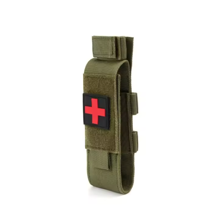 Bolsa táctica de torniquete de nailon para primeros auxilios para gatos, funda para pistola individual, funda para cuchillo de caza al aire libre, paquetes de tijera médica - 1