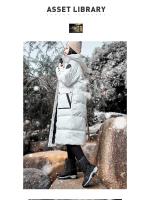 Botas de nieve impermeables para mujer, botines de piel cálida, con plataforma, color negro, a la moda, Invierno - details 11