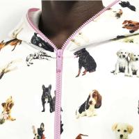 Sudadera Decheng de alta calidad con estampado de hojaldre en polvo para hombre con diseño animal, corte suave y ajustado, cremallera completa, cuello con capucha, - details 6