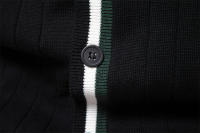 Suéter de manga larga con cuello en V para hombre, chaqueta de punto acanalada de color en contraste de moda - details 18