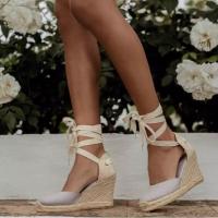 Sandalia para mujer, sandalia con plataforma de yute, cuñas esparto, sandalias para mujer - details 3