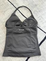 DFYNE-Top de tiras palangre de impacto para mujer, sujetador ajustado con espalda descubierta para yoga y gimnasio, ropa de entrenamiento elástica, top de gimnasio, sujetadores deportivos con cuello halter - details 10
