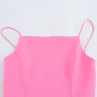 Elegante Vestido de Verano 2025 Estilo Simple con Correas de Spaghetti Rosa - details 2