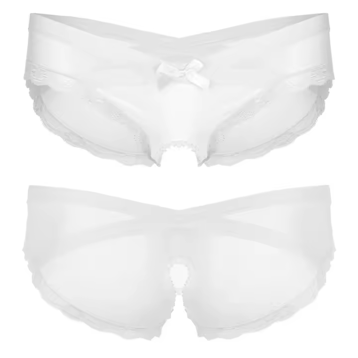 Hombre homosexual sin BO tiro bikini entrepierna cruzada ropa interior exótica hueca, tanga ENCE transparente, ropa interior - 1