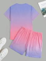 Conjunto Casual de Moda para Hombres Camiseta de Cuello Redondo y Pantalones Cortos - details 8