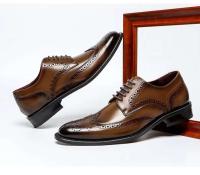 2024 zapatos de cuero italianos del vestido del negocio de los hombres del estilo de la moda de la hebilla del nuevo producto Oxford - details 13