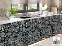 HTC Lababo-cortina corta para cocina, 150x70cm - details 62
