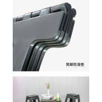 Taburete plegable de plástico brillante para el hogar, taburete pequeño portátil para exteriores, banco pequeño grueso para niños y adultos - details 7