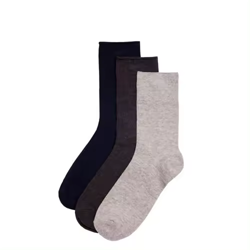 Paquete de 3 Pares Calcetines de Algodón para Mujeres Categoría Madre & Bebé - 1