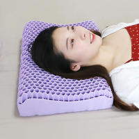 Almohada Cervical 3D con Estructura de Panal, Funda de Poliéster Incluida, 30 x 23 x 15 cm - Dekohome - details 2