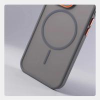 Funda magnética translúcida mate de lujo para iPhone 16 Pro Max 15 14 Plus 13 Pro 12 para cubierta de carga inalámbrica Magsafe a prueba de golpes - details 3