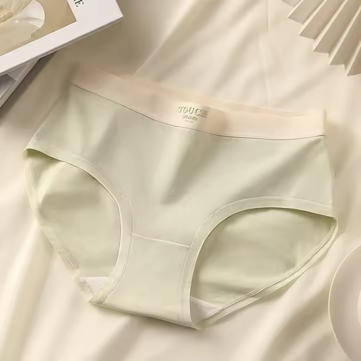 Bragas sin costuras de gran tamaño para mujer, ropa interior deportiva de algodón puro, lencería Sexy a la moda, Triangular - 1