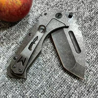 Cuchillo Plegable De Alta Resistencia En Acero D-2 Herramienta De Rescate En Emergencias Cuchillo De Camping Y Caza Afilado Para Frutas Herramienta Táctica Al Aire Libre - details 2