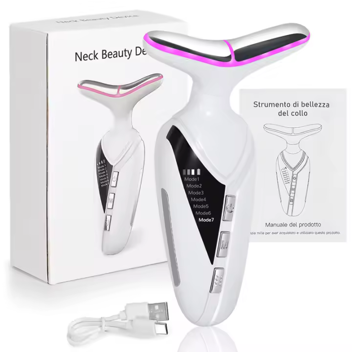 Nuevo Instrumento de Belleza Ligero de Cuello Patrón de Cuello, Desvanecimiento en Instrumento de Protección de Cuello, Masajeador de Cuello con Calefacción de Compresión Caliente - 1