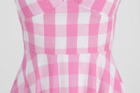 Vestido de fiesta para mujer, con cinturón de cuello colgante rosa, vintage - details 4