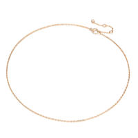 Collar de cadena de acero inoxidable para mujer, colgante fino con cierre de langosta, cadena ajustable para clavícula, collares - details 18