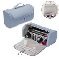 Caja portátil para secador de pelo con gancho oculto, bolsa de herramientas de peluquería antideslizante, bolsa de almacenamiento impermeable de gran capacidad, color negro - details 1
