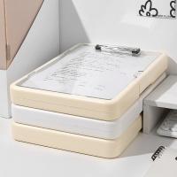 Carpeta multifuncional A4, organizador de archivos, tablero de documentos integrado de gran capacidad, almohadilla de escritura coreana Simple, papelería de oficina - details 2