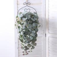 Planta colgante de seda de hiedra verde para fiesta de boda, flores artificiales, hojas de eucalipto - details 2