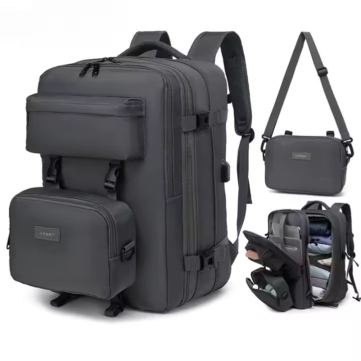 Mochila de Hombre Grande 40L Portátil, Impermeable, Antirrobo con USB Ideal para Trabajo Diario, Viajes, Estudios - 1