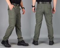 Nuevos pantalones de ocio y deportes al aire libre de color sólido fino de secado rápido para hombres a la moda, pantalones tácticos - details 6