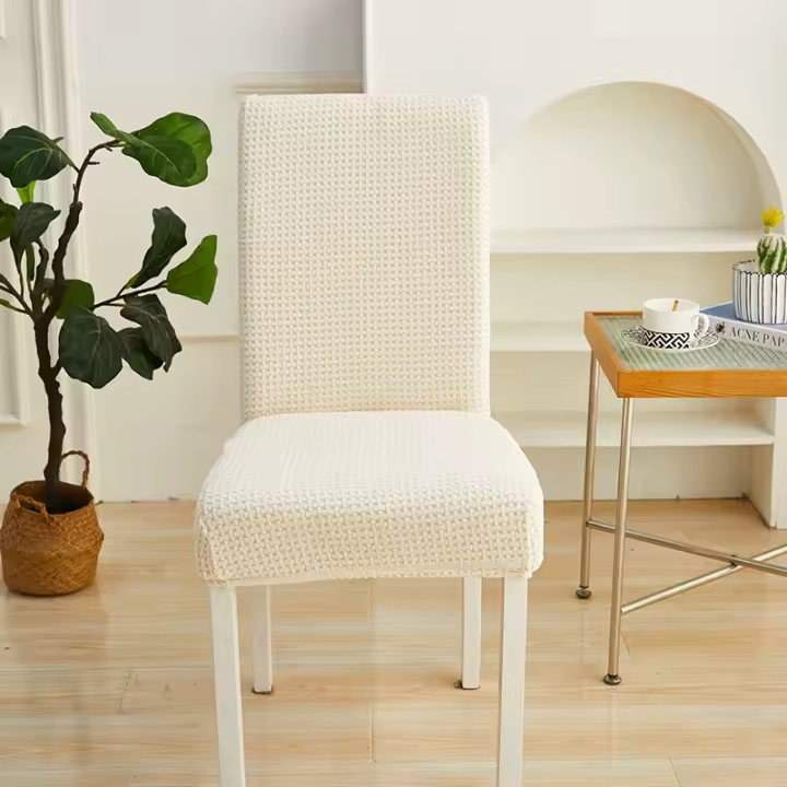 Cubierta de Silla de Comedor a Cuadros Protector de Muebles de Alta Calidad - 1